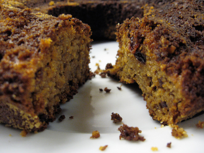 Bolo de banana e aveia