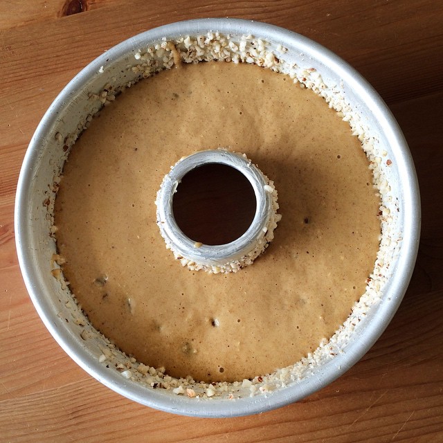 Bolo de banana e aveia