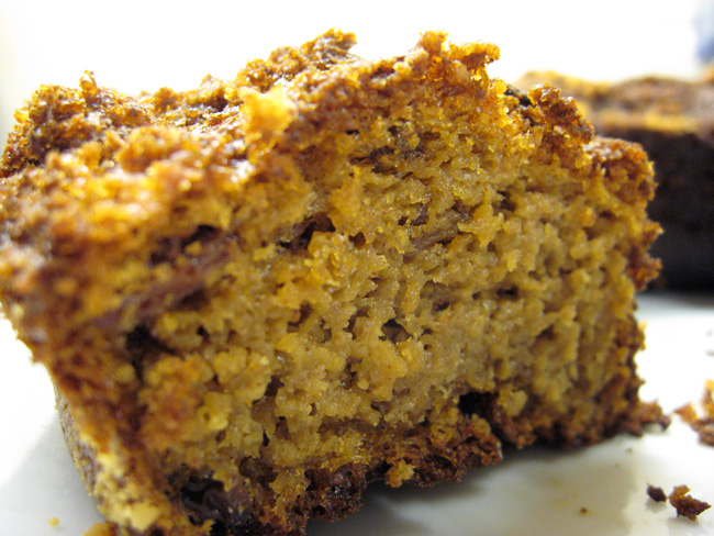 Bolo de banana e aveia