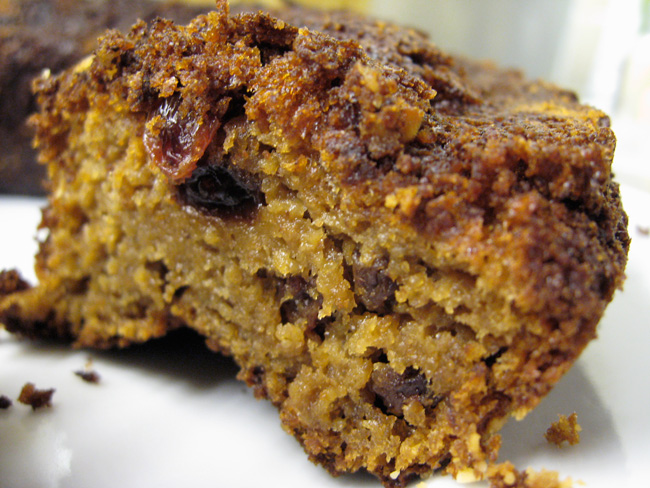 Bolo de banana e aveia