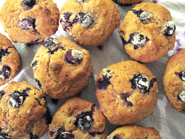 Muffins de blueberry (mirtilo)