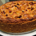 Torta de maçã holandesa típica, a verdadeira torta holandesa. Rica em maçãs, deliciosa, perfeita com um café.