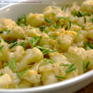 couve flor refogada simples