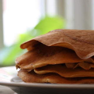 Panquecas de farinha de arroz integral