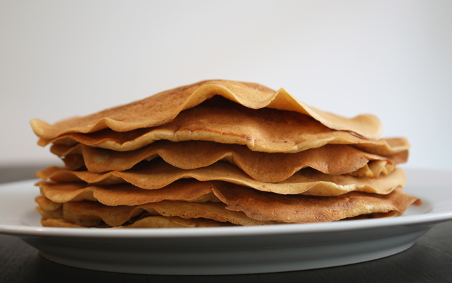 Panqueca americana de farinha de arroz integral