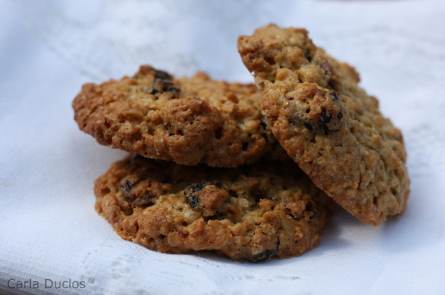 biscoito de aveia e cranberry