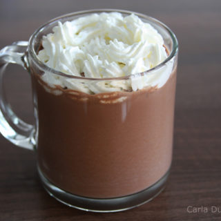 Chocolate quente cremoso belga