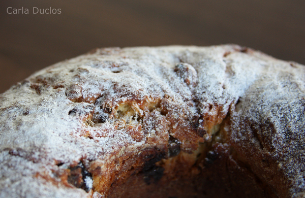 Panetone visto de cima