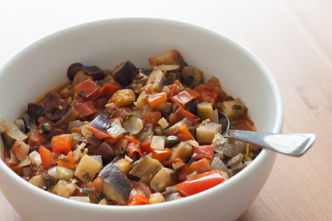 Caponata de berinjela