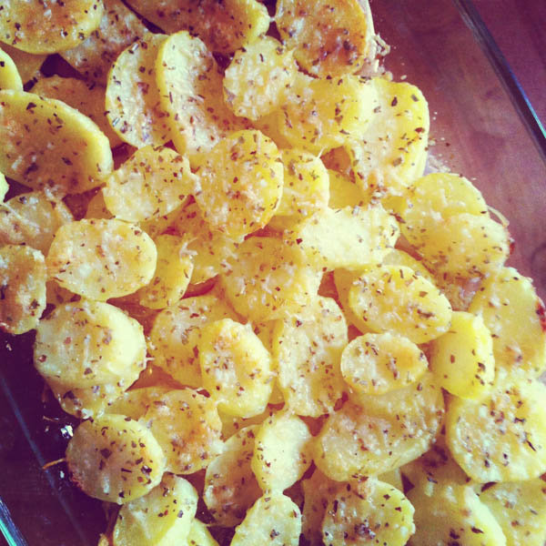 batatas ao forno prontas