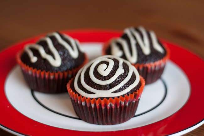 Cupcake de chocolate simples