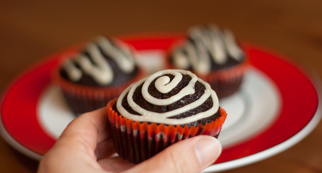 Cupcake de chocolate simples