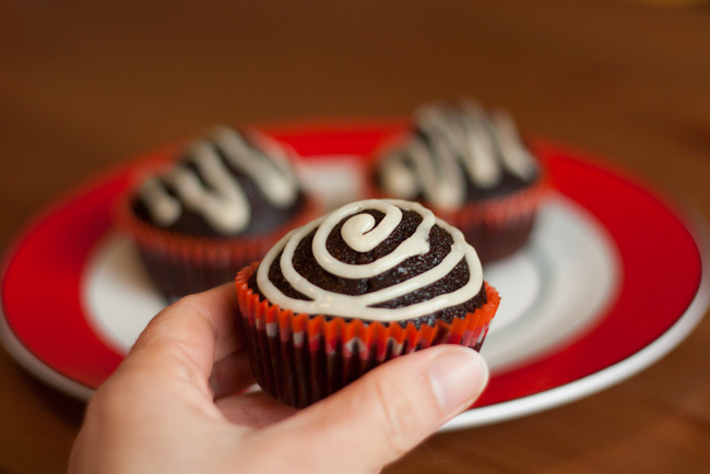 Cupcake de chocolate simples